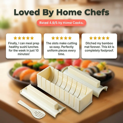 Sushi Rolling Kit, Perfect Homemade Sushi Without Rolling Skill