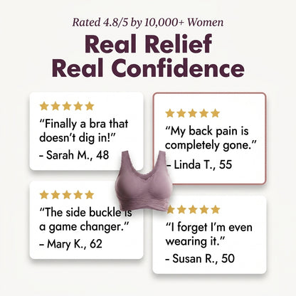 Wire-Free Comfort Bra - All day lift without shoulder pressure