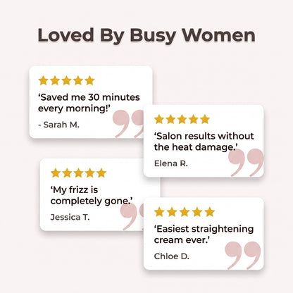 Hair Smoothing Cream - Smooth Straight Hair Without Daily Heat Styling
