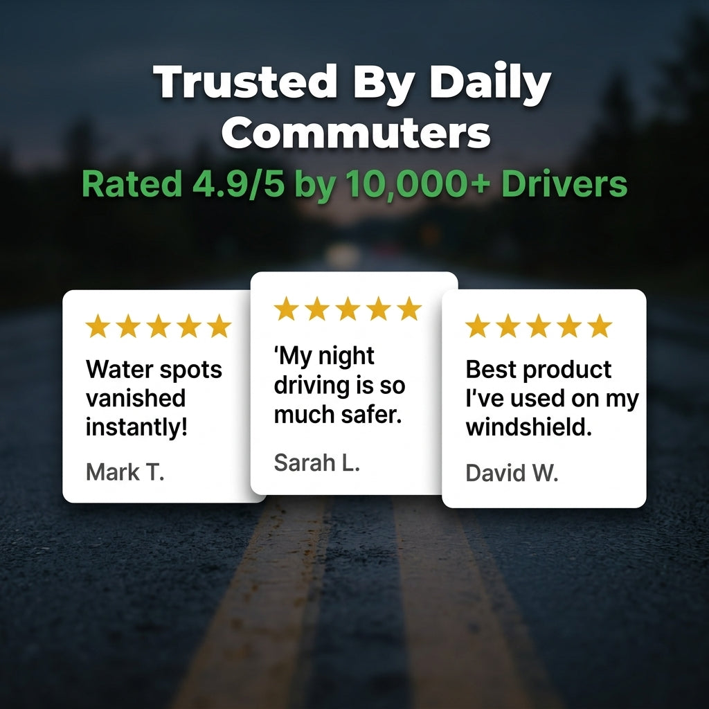 Car Glass Restoring Polish - Clear Visibility Without Windshield Haze