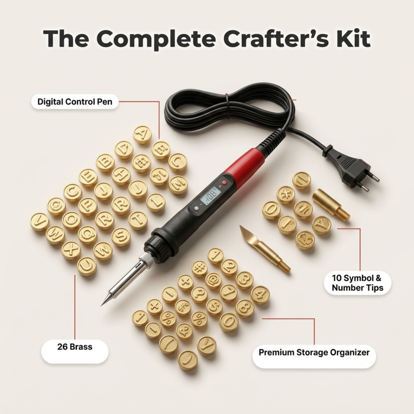 Wood Burning Craft Pen Kit - Personalized Crafting Without Uneven Burning
