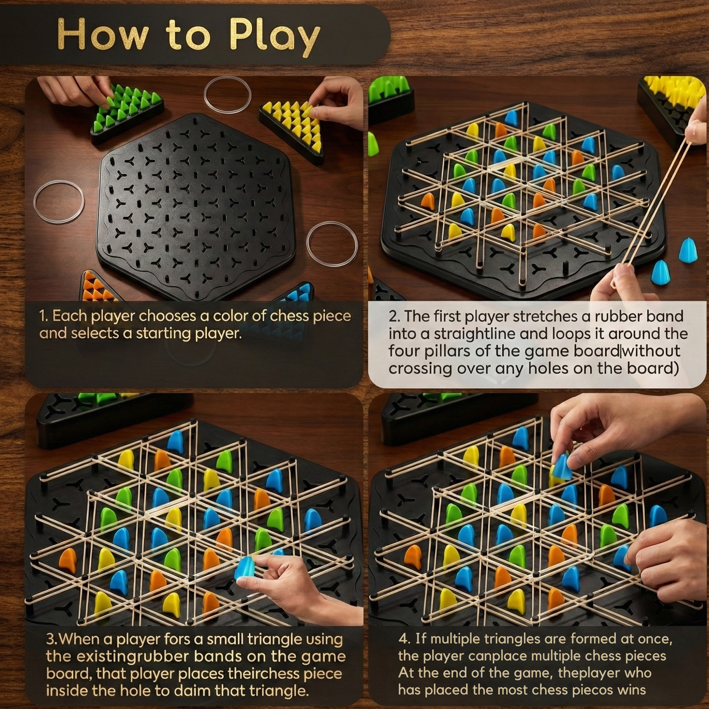 Triangle Board Game - Engaging Family Bond Without Complicated Rules