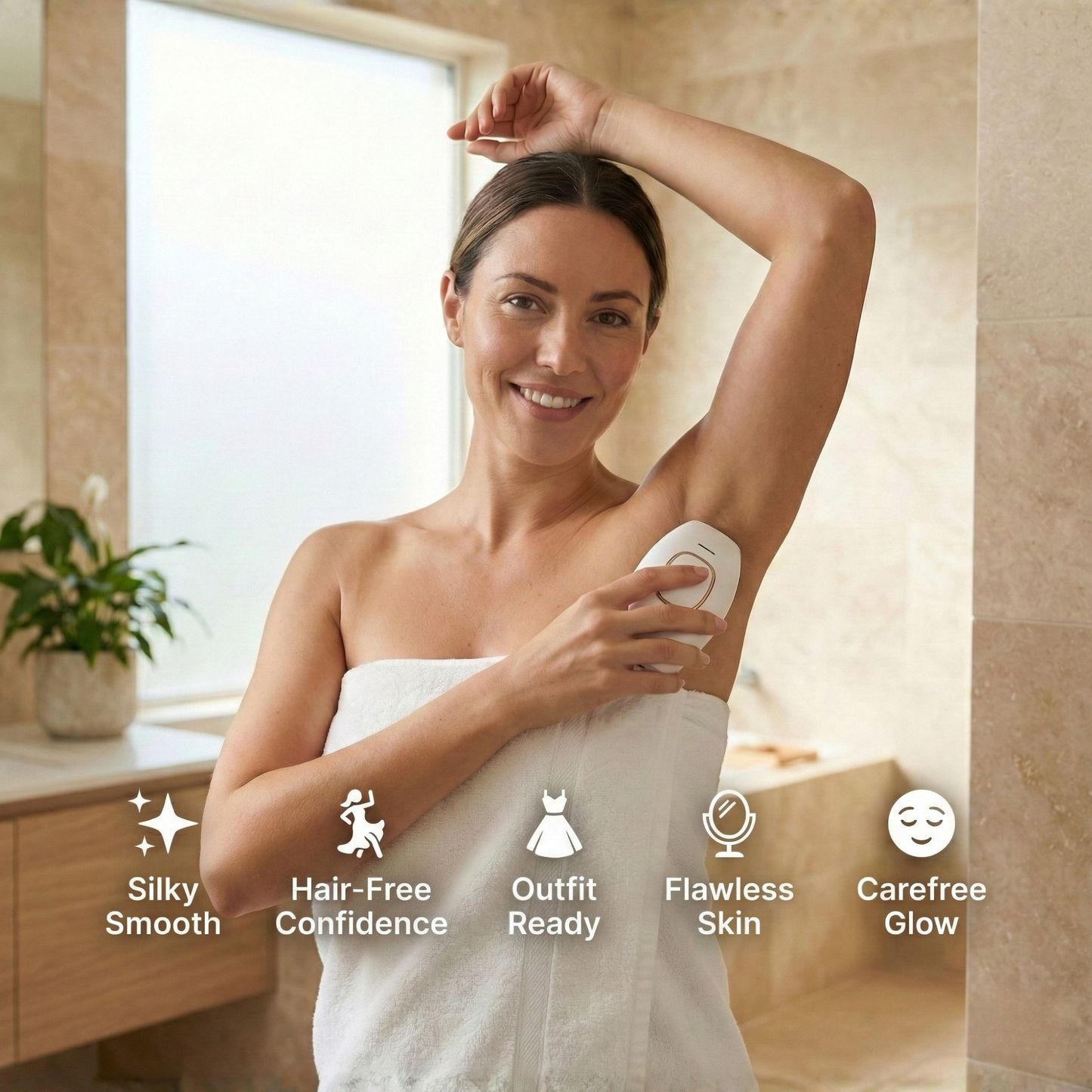 מכשיר הסרת שיער בלייזר - עור חלק בלי גילוח אינסופי