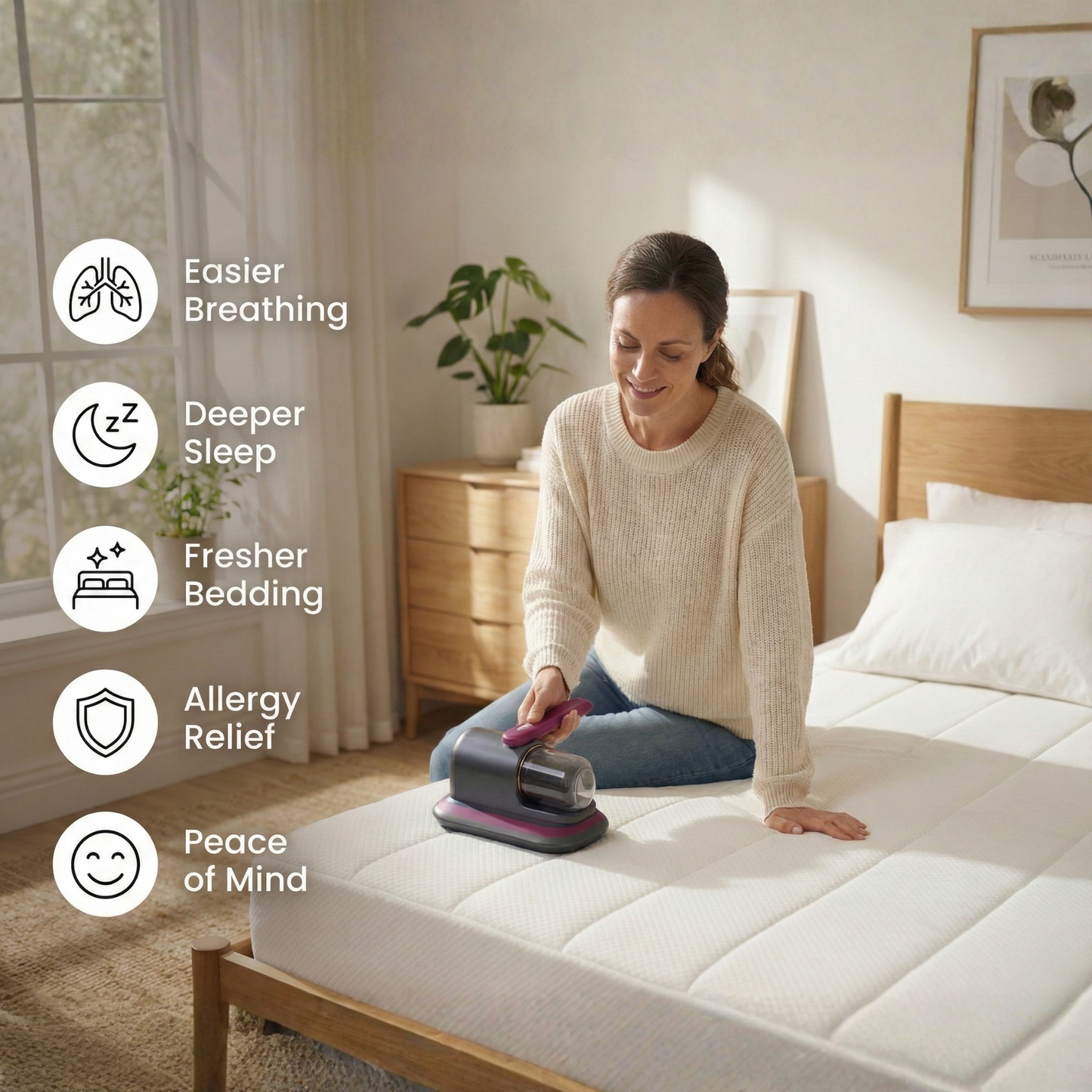 Aspirapolvere per Acari - Dormi Sereno Senza Allergeni Nascosti