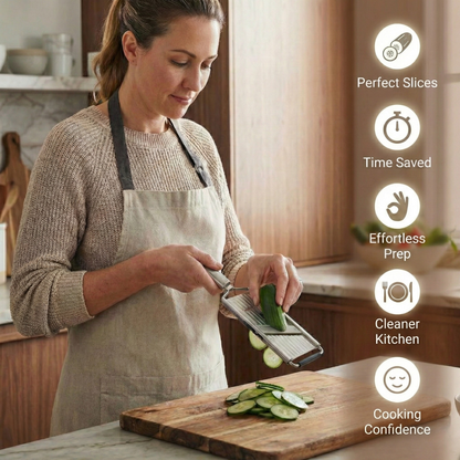 Affettatrice Manuale Multiuso - Preparazione Cena Più Veloce Senza Affaticare le Mani