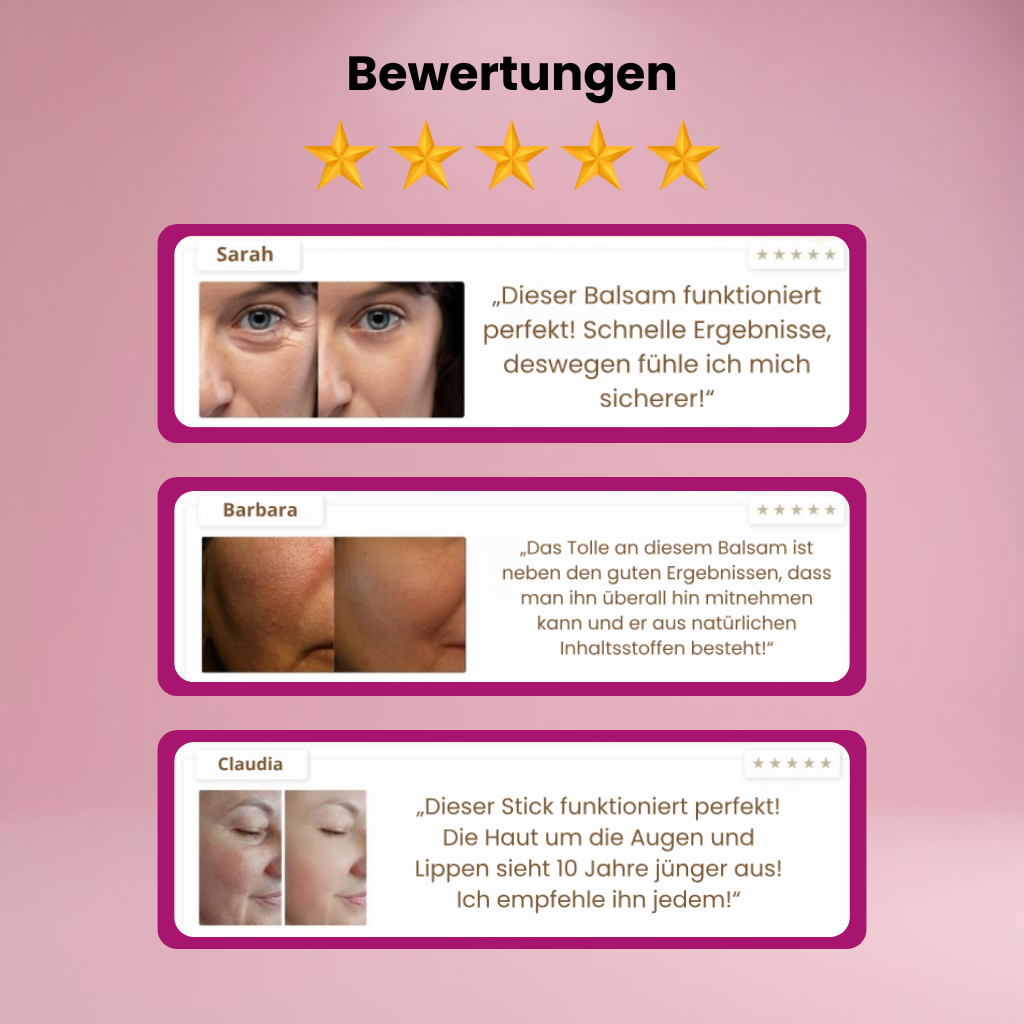 DEROL multi balm stick in peach packaging with orange lettering, hydrating skincare balm for face, lips, and body